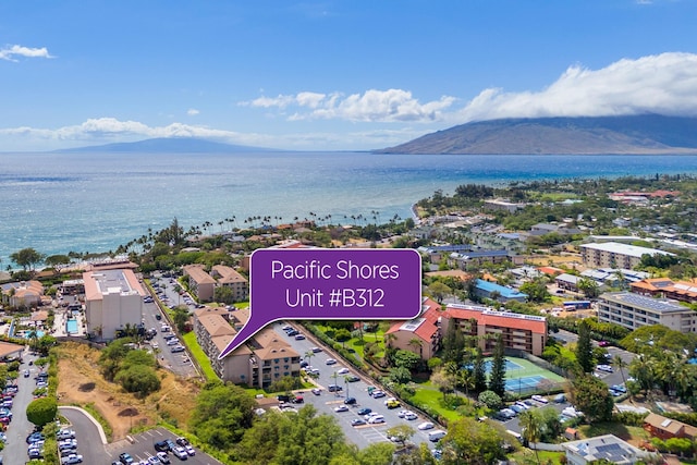 2219 S Kihei Rd Unit B312, Kihei, HI 96753 - drone / aerial view of a water and mountain view