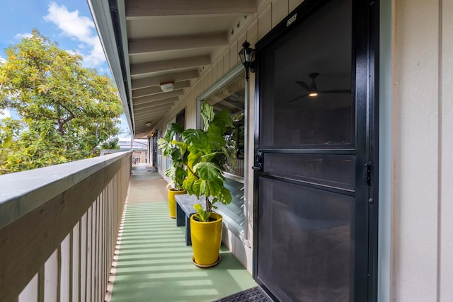 view of balcony