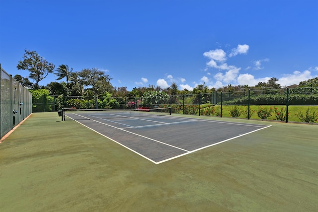 view of tennis court