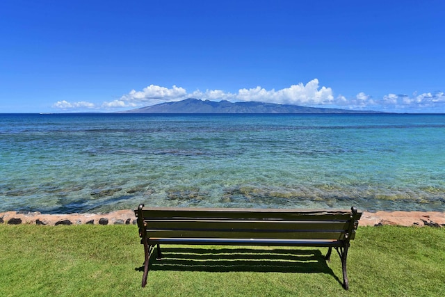 water view featuring a mountain view