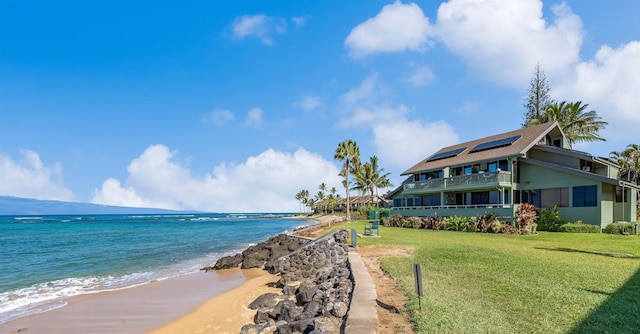 water view featuring a view of the beach