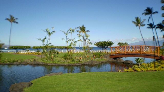 view of water feature