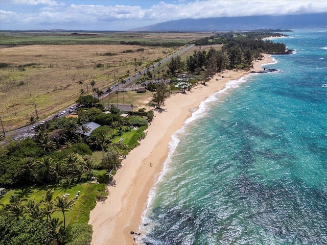 33 Hoku Pl, Paia, HI 96779 - aerial view of property and surrounding area with waterfront with a beach