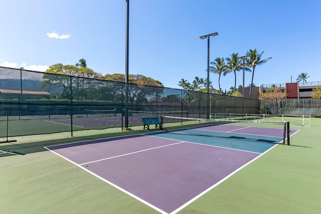 view of sport court featuring basketball court