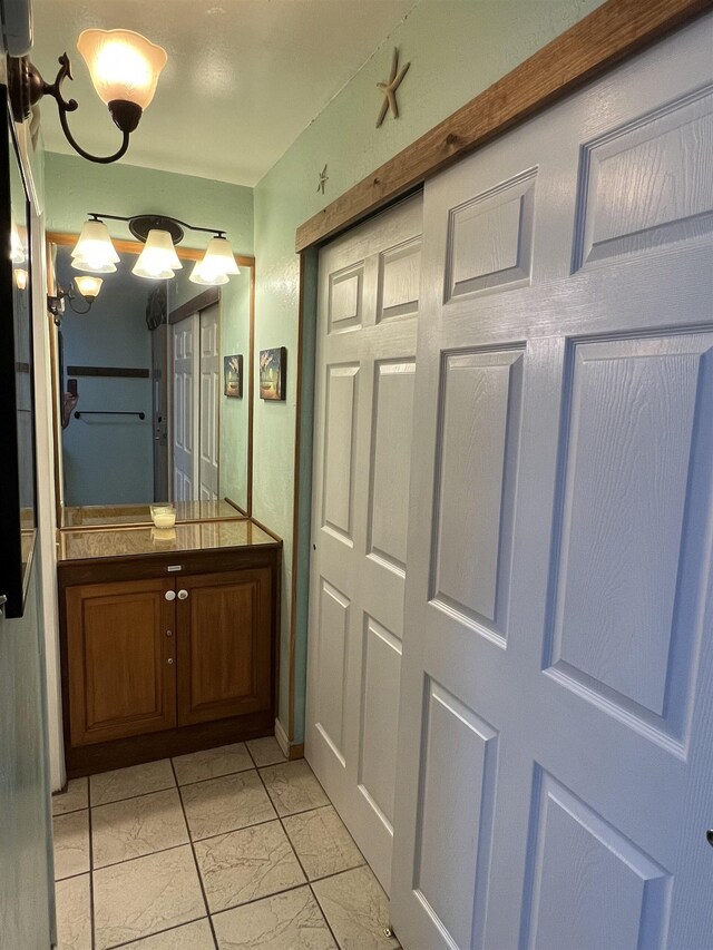 715 S Kihei Rd Unit D144, Kihei, HI 96753 - bathroom with vanity and marble finish flooring