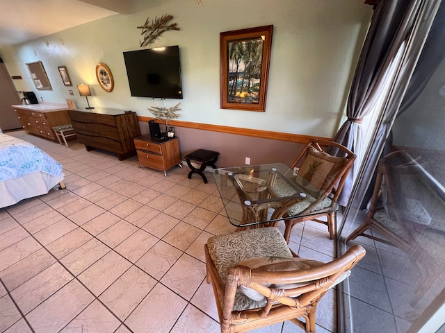 view of tiled bedroom