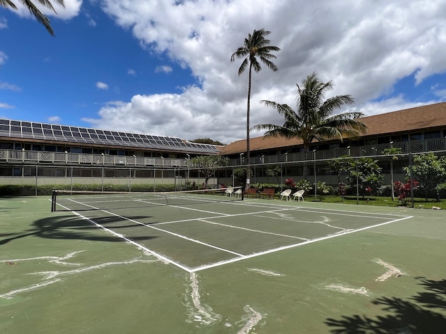 view of tennis court