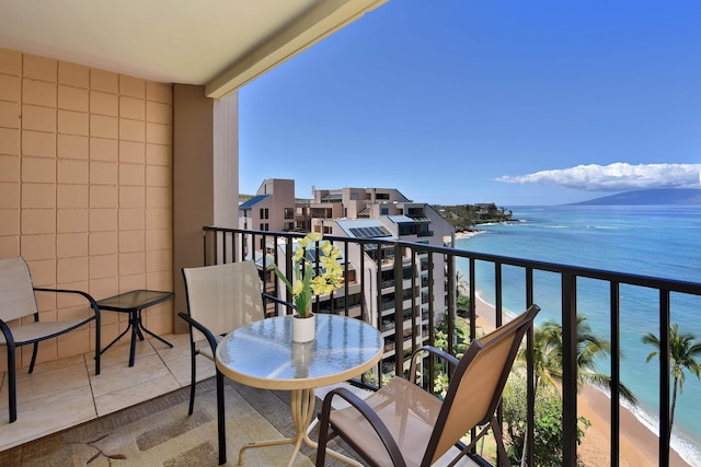 4327 Lower Honoapiilani Rd Unit 1203, Lahaina, HI 96761 - balcony with view of water and beach