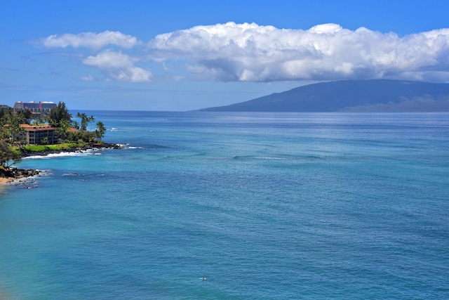 4327 Lower Honoapiilani Rd Unit 1203, Lahaina, HI 96761 - water view with a mountain backdrop