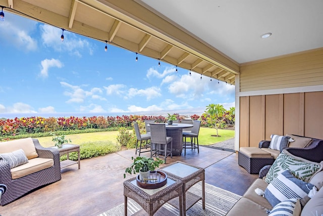 235 Kilioopu St, Wailuku, HI 96793 - view of patio / terrace featuring outdoor lounge area and outdoor dining space