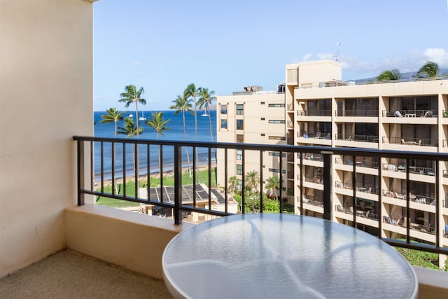 145 N Kihei Rd Unit Ph06, Kihei, HI 96753 - balcony featuring a water view