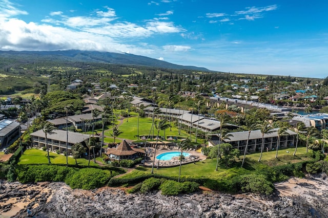 5315 Lower Honoapiilani Rd Unit D224, Lahaina, HI 96761 - bird's eye view of a mountainous background and a pool
