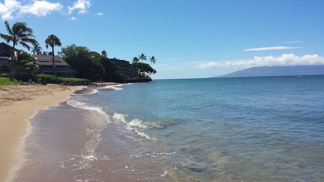 water view with a beach view