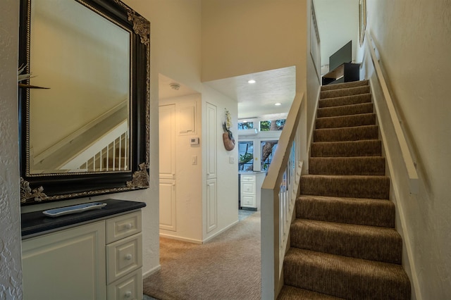 2230 S Kihei Rd Unit 9, Kihei, HI 96753 - stairway with carpet and baseboards