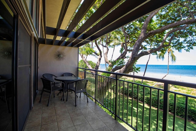 2230 S Kihei Rd Unit 9, Kihei, HI 96753 - balcony featuring view of water and beach