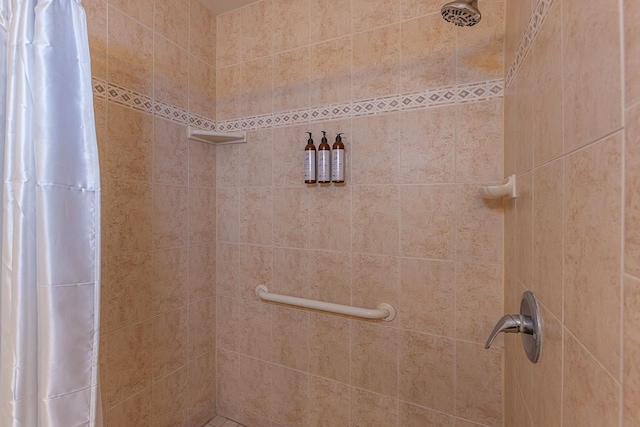 bathroom with walk in shower