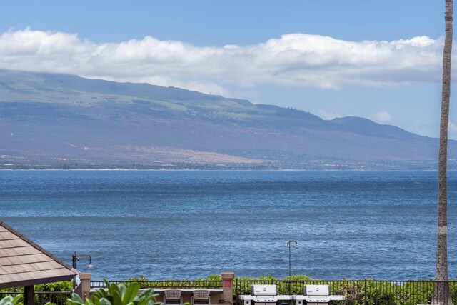 water view featuring a mountain view