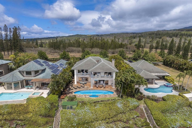 212 Crestview Rd, Lahaina, HI 96761 - aerial view of property and surrounding area with a pool