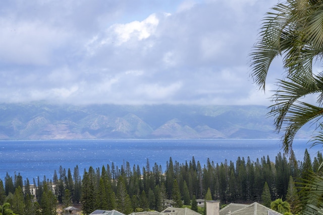 212 Crestview Rd, Lahaina, HI 96761 - water view with a mountainous background
