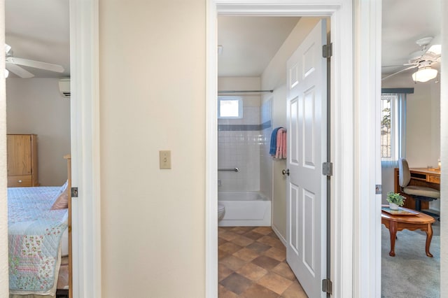 1125 Hoomau Pl, Wailuku, HI 96793 - hallway featuring a wall mounted air conditioner