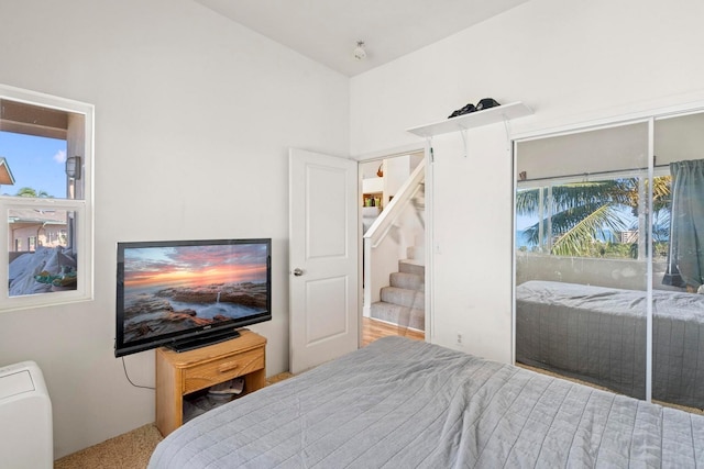 bedroom featuring multiple windows