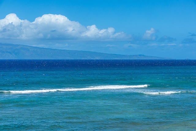 property view of water featuring a mountain view