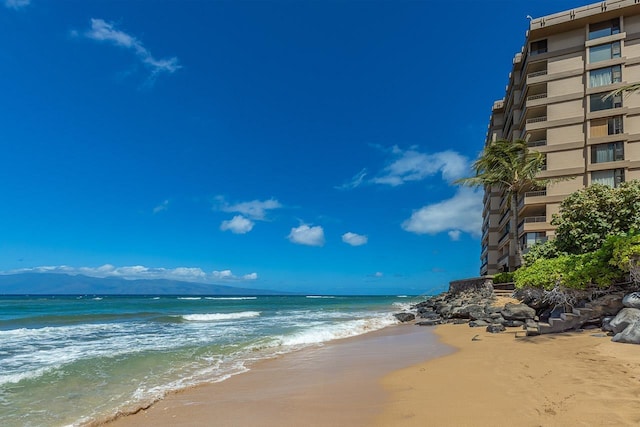 water view with a beach view