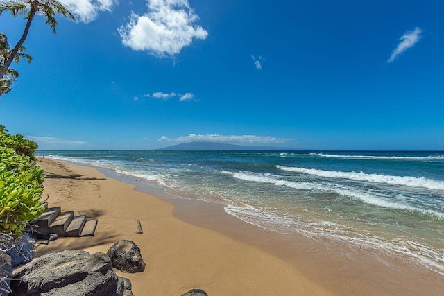 water view featuring a view of the beach