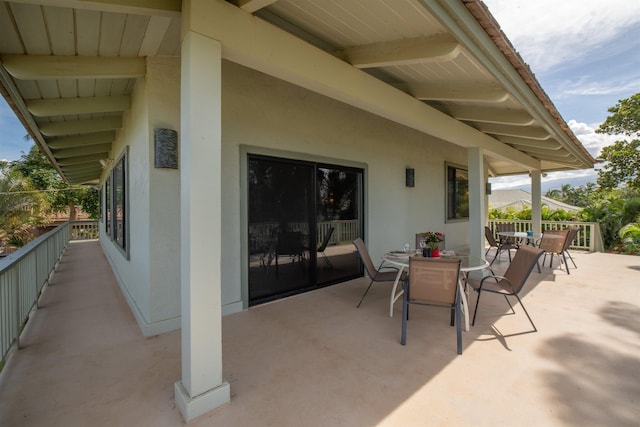 view of patio / terrace with outdoor dining space