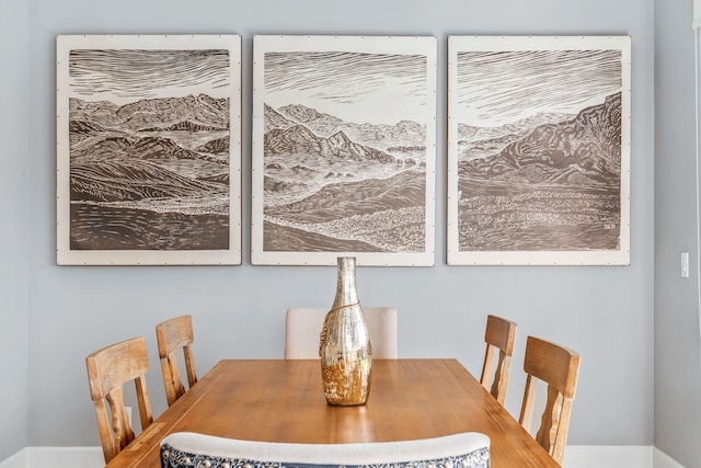 view of dining room