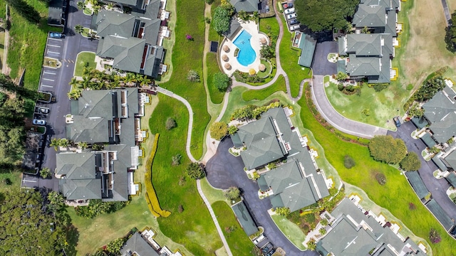 birds eye view of property featuring a residential view