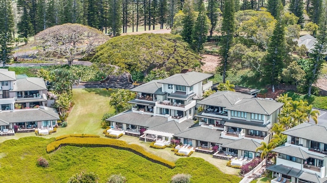 bird's eye view with a residential view