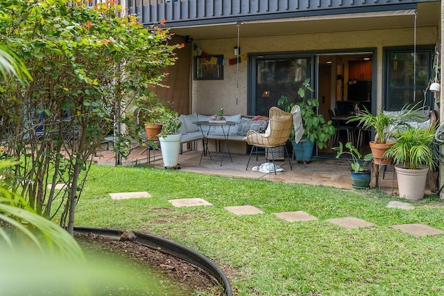 1299 Uluniu Rd Unit 103E, Kihei, HI 96753 - view of green lawn featuring a patio and a balcony