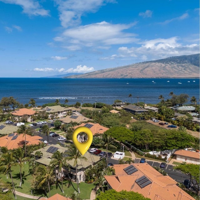 22 Kai Makani Loop Unit 201, Kihei, HI 96753 - aerial perspective of suburban area featuring a water and mountain view