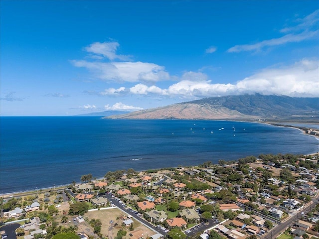 22 Kai Makani Loop Unit 201, Kihei, HI 96753 - aerial perspective of suburban area featuring a water and mountain view