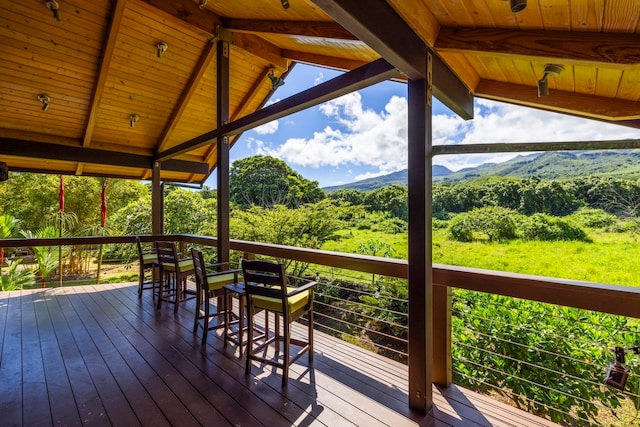 view of wooden terrace