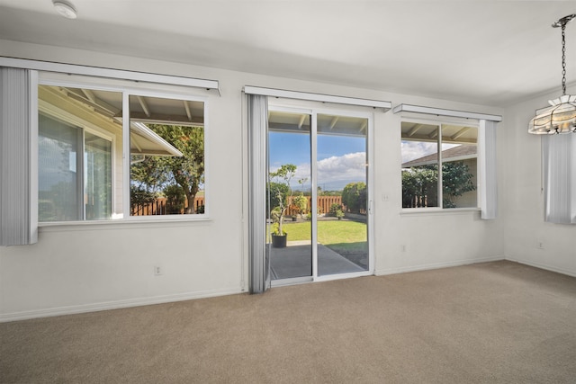 empty room featuring carpet flooring