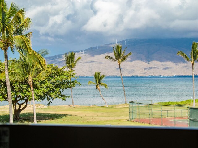 property view of water with a mountain view