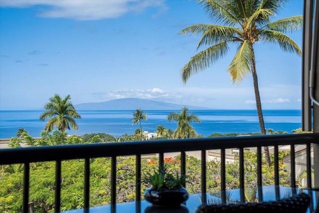 water view featuring a mountain view