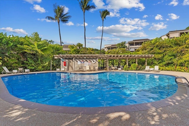 view of pool