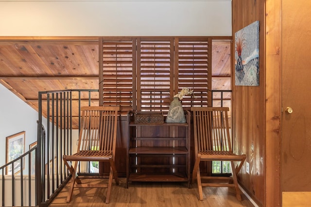 interior space featuring hardwood / wood-style floors