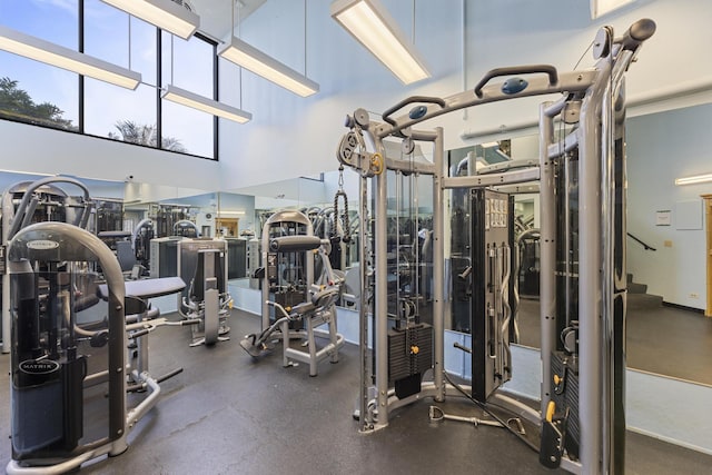 view of exercise room