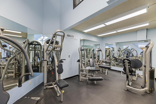 view of exercise room