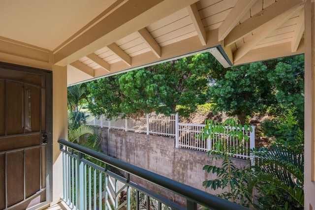 view of balcony