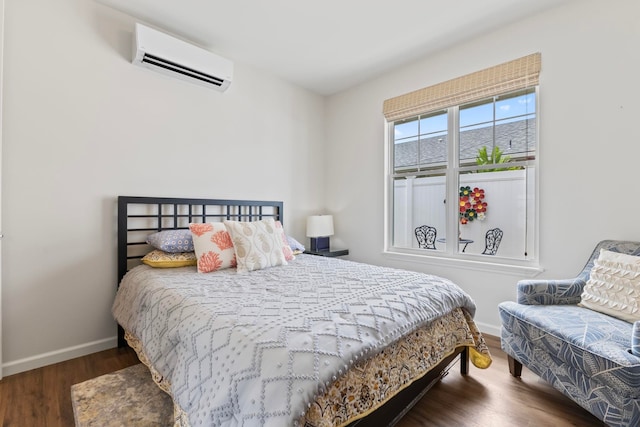 115 Nanu Pl, Wailuku, HI 96793 - bedroom with an AC wall unit and wood finished floors