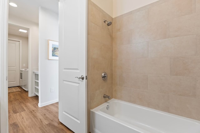 115 Nanu Pl, Wailuku, HI 96793 - full bath featuring wood finished floors, shower / tub combination, and washer / dryer
