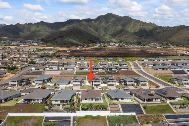 115 Nanu Pl, Wailuku, HI 96793 - aerial view of property and surrounding area with nearby suburban area and a mountain backdrop