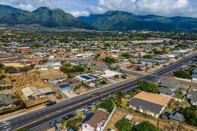454 S Papa Ave, Kahului, HI 96732 - aerial view featuring a residential view and a mountain view