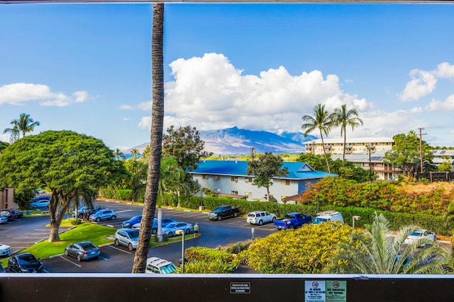 property view of water featuring a mountain view