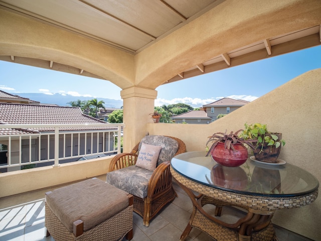 view of patio / terrace featuring a balcony